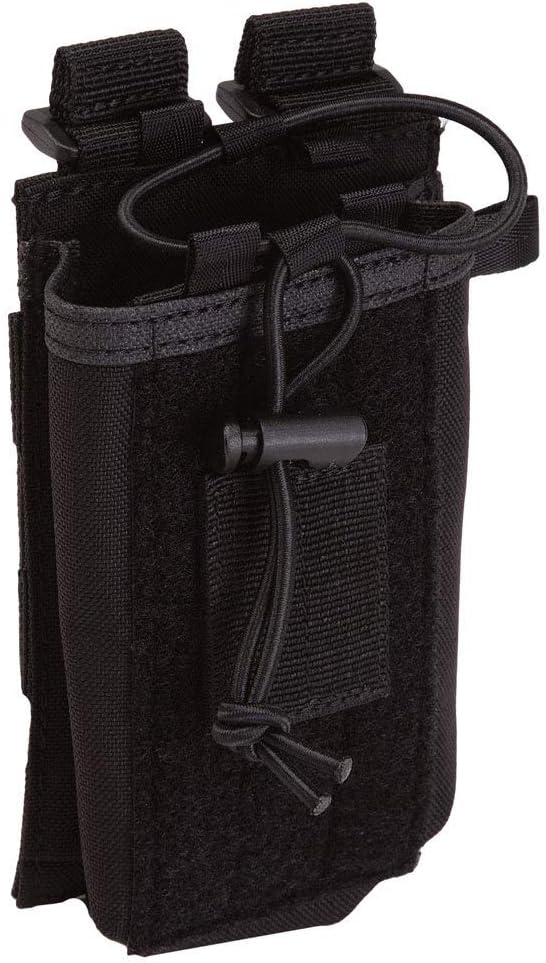 5.11 Tactical Unisex Radio Pouch, N500D Body, Lightweight, Style 58718, Black
