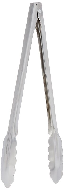 American Metalcraft HDUT1200 Tongs, 12" Length x 2.5" Width, Silver
