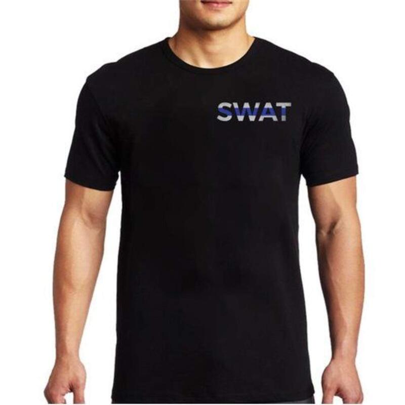 THIN BLUE LINE Men's SWAT Thin Blue Line T-Shirt