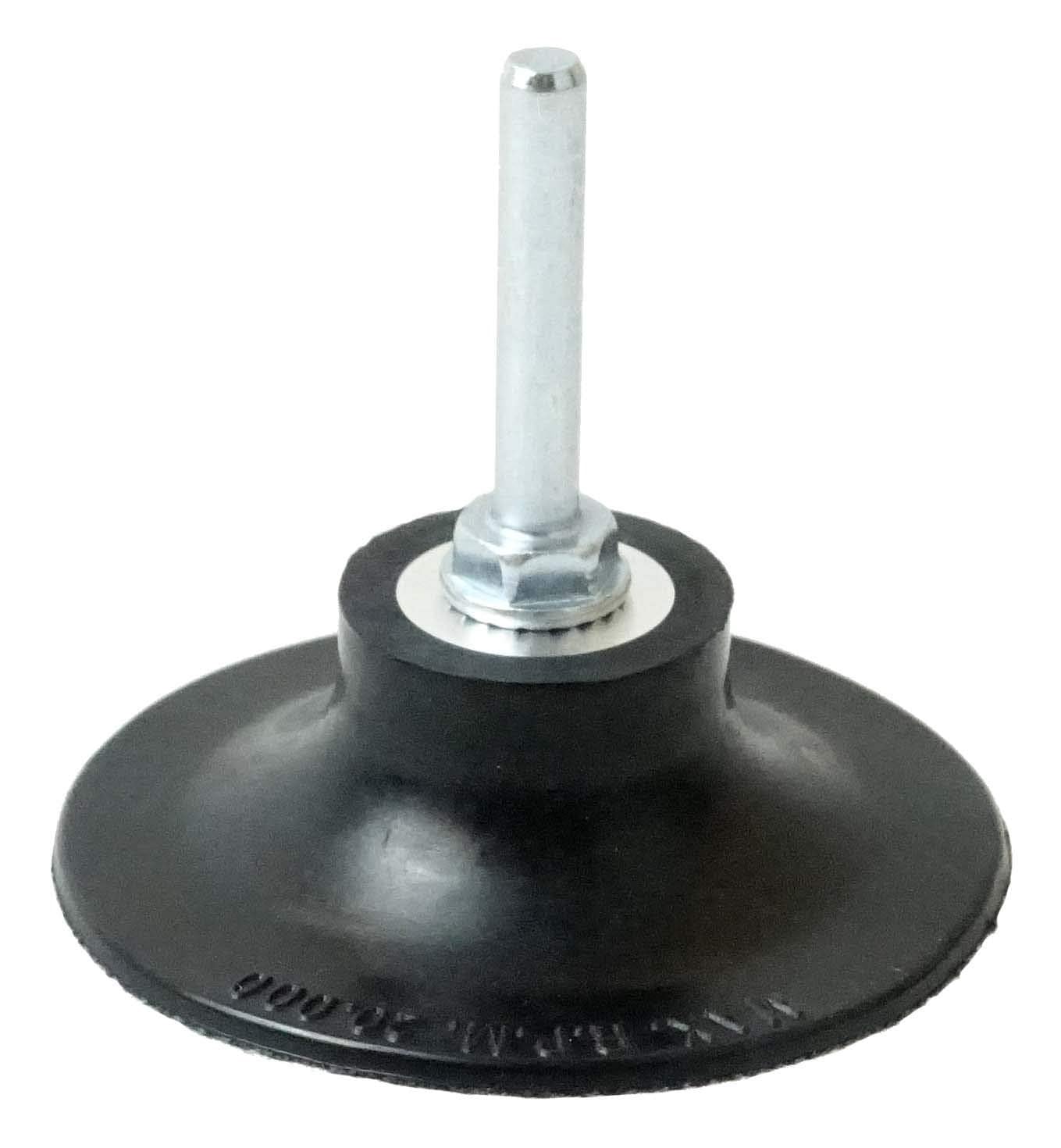 Weiler 51551 Tiger 1/4" Stem, 2" Diameter, Non-Woven Surface Conditioning Plastic Button Style Back-Up Pad