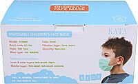 Kata 3-Ply Pleated Disposable Children's Face Masks, One Size, Green, Box Of 50 Masks