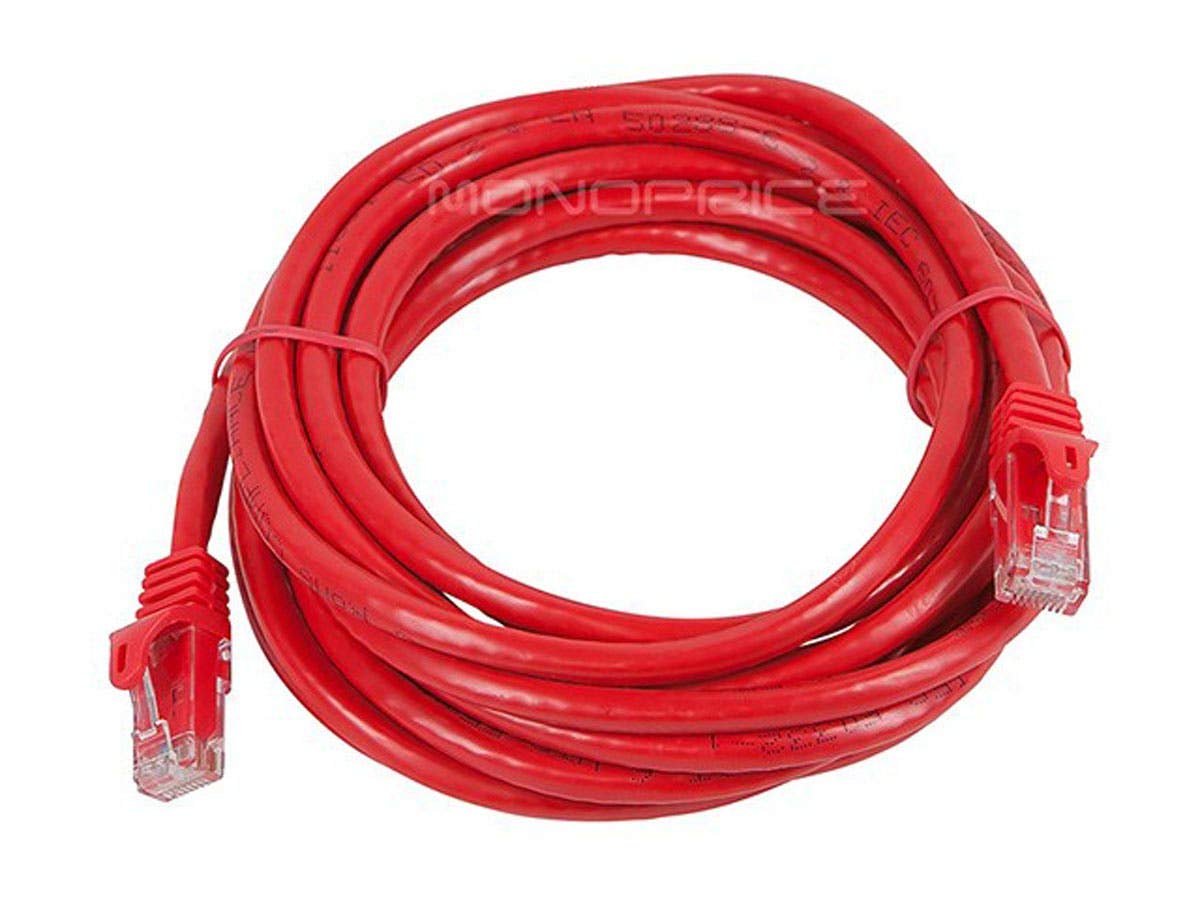 Monoprice Cat6 Flexboot Ethernet Patch Cable UTP 24AWG 550MHz Snagless RJ45