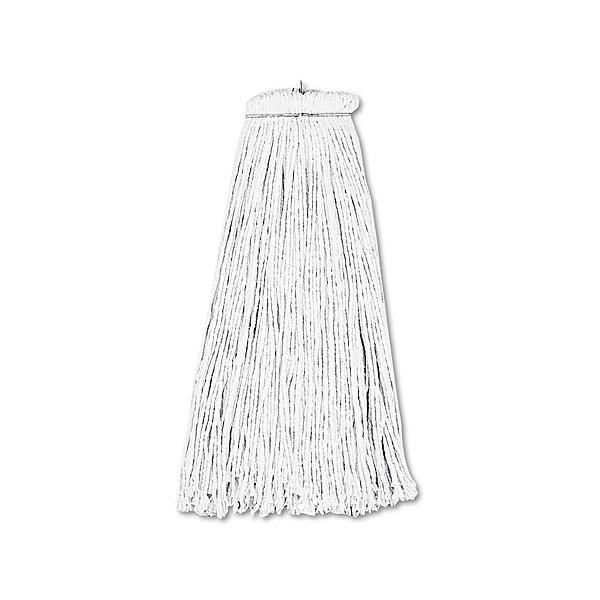 Boardwalk Cut-End Lie-Flat Wet Mop Head, Rayon, 16 oz, White - BWK716REA