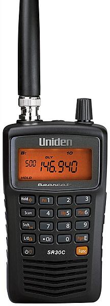 Uniden Bearcat SR30C, 500-Channel Compact Handheld Scanner, Close Call RF Capture, Turbo Search, PC programable, NASCAR