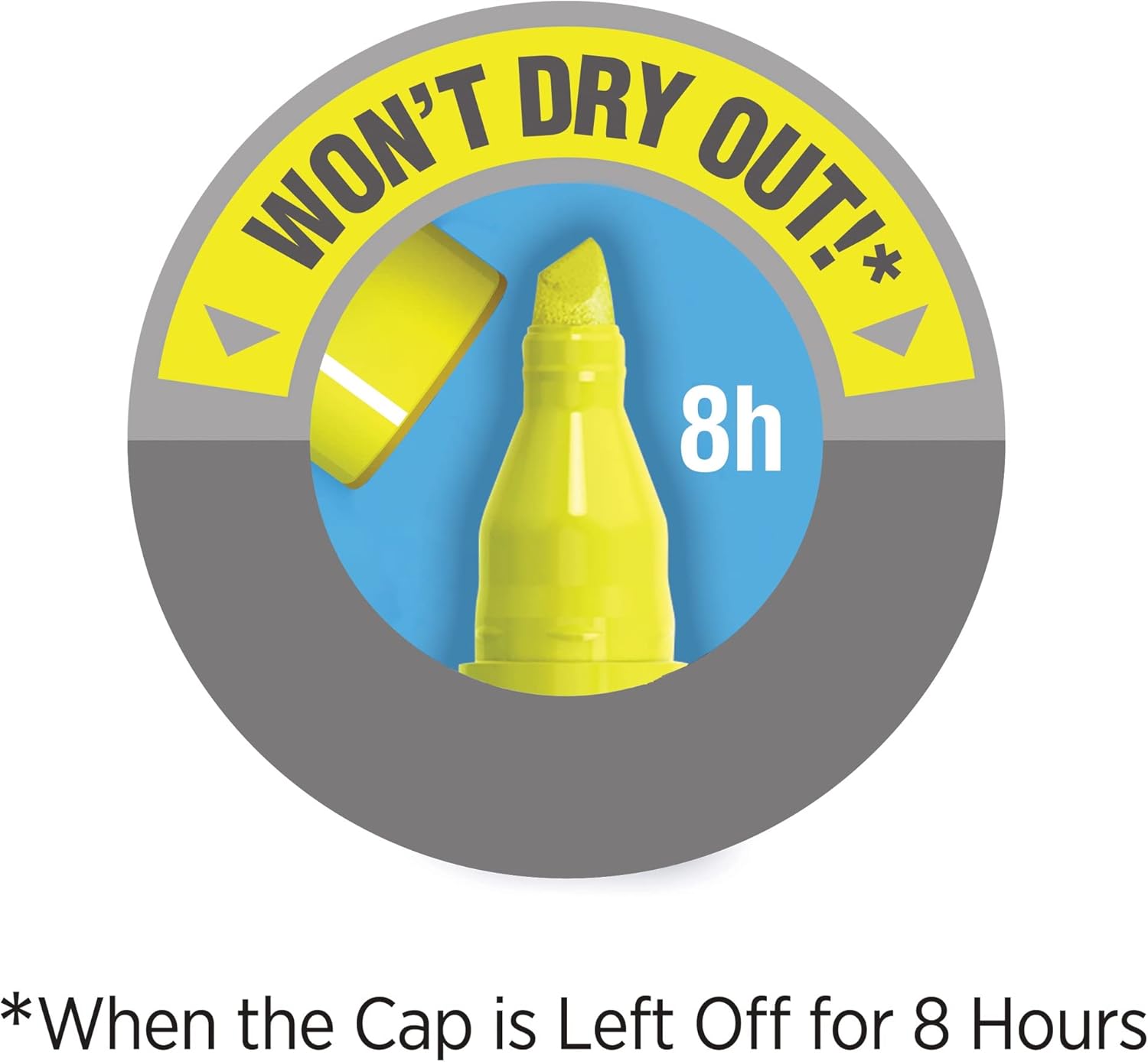 BIC® Brite Liner® Highlighters, Chisel Point, Yellow, 5-Pack