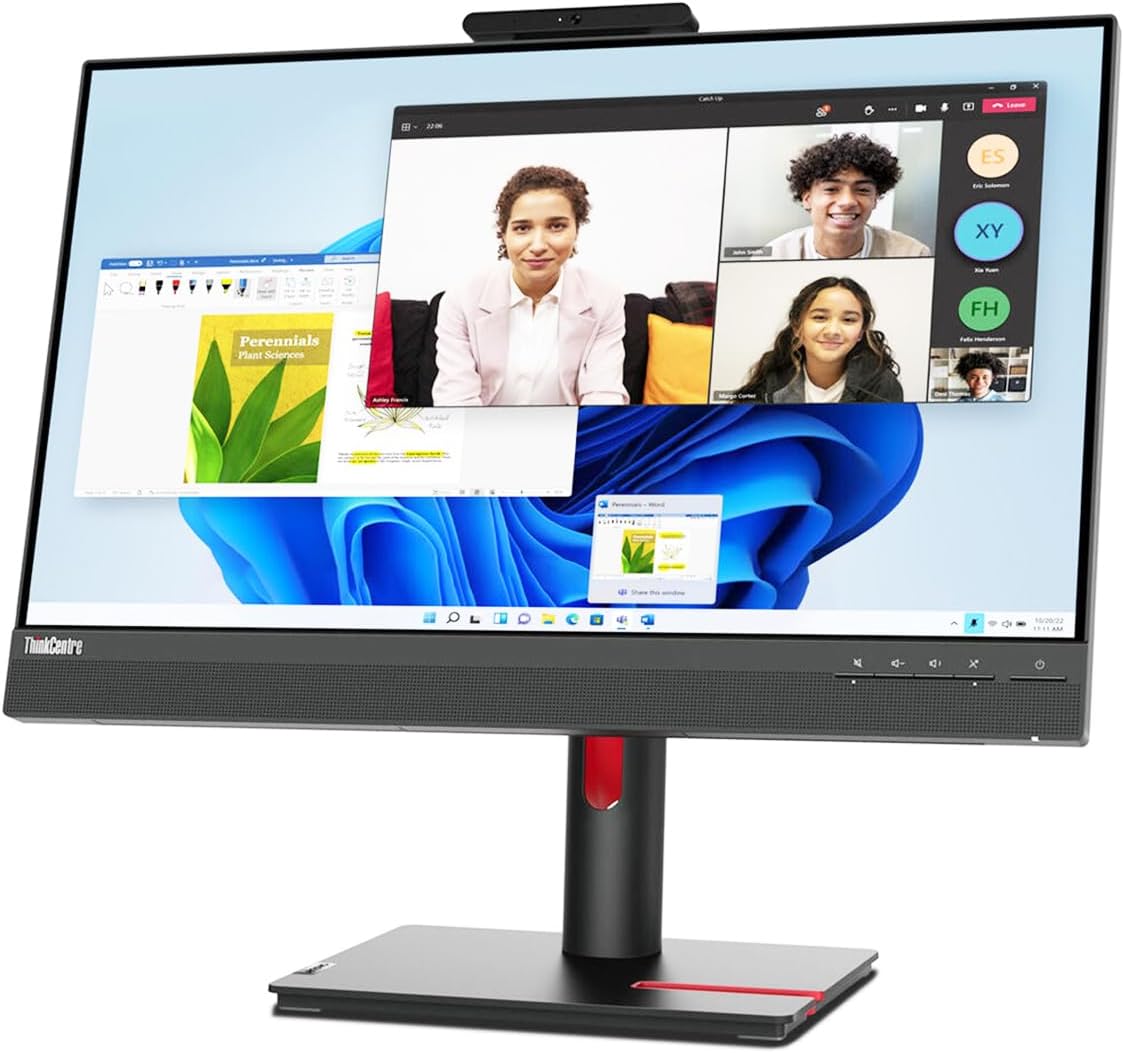 Lenovo ThinkCentre Tiny-In-One 24 Gen 5 24in Class Webcam Full HD LED Monitor - 16:9 - Black - 23.8in Viewable - 12NAGAR1US