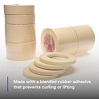 Scotch 3M Performance Masking Tape 2364, Clean Removal, Versatile Adhesive, Tan Color, 6.5 mil, 72 mm x 55 m, 12/Case