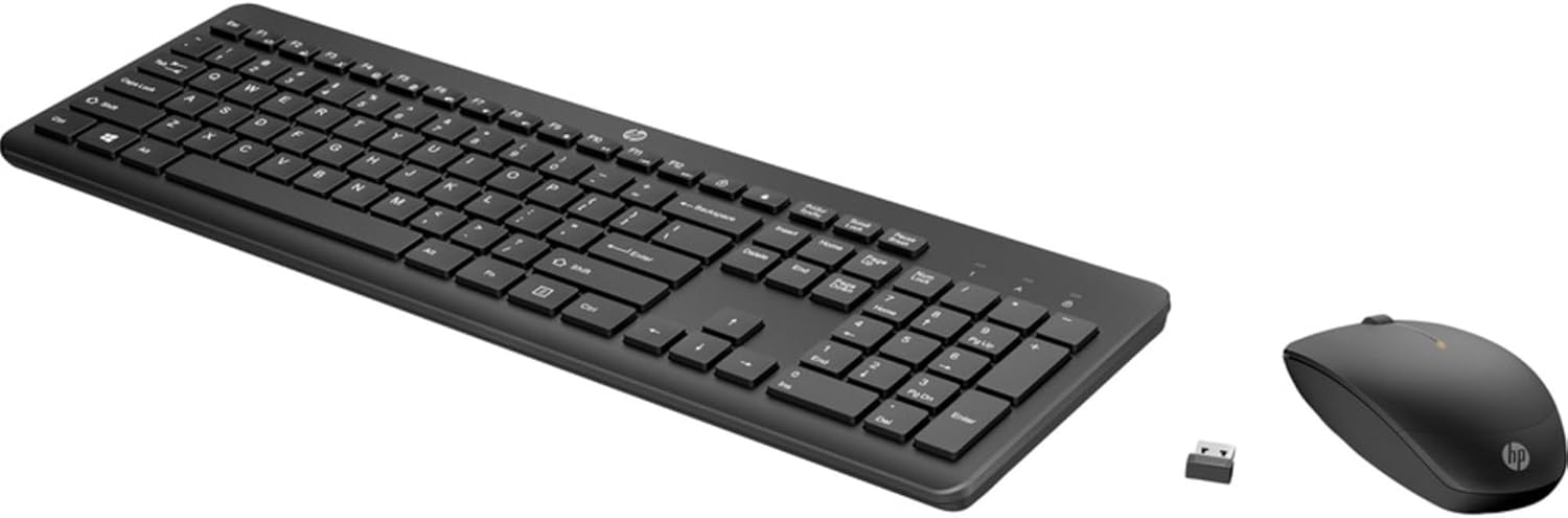 HP 235 Wireless Mouse and Keyboard Combo - USB Type A, Black