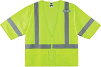 ERGODYNE GloWear Class 3 High Visibility Safety Vest with Sleeves