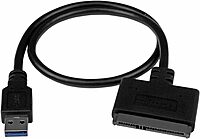 StarTech.com SATA to USB Adapter Cable for 2.5" SATA SSD/HDD - UASP, Bus-Powered