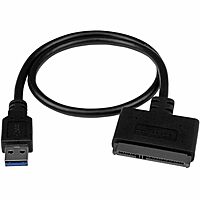 StarTech.com SATA to USB Adapter Cable for 2.5" SATA SSD/HDD - UASP, Bus-Powered