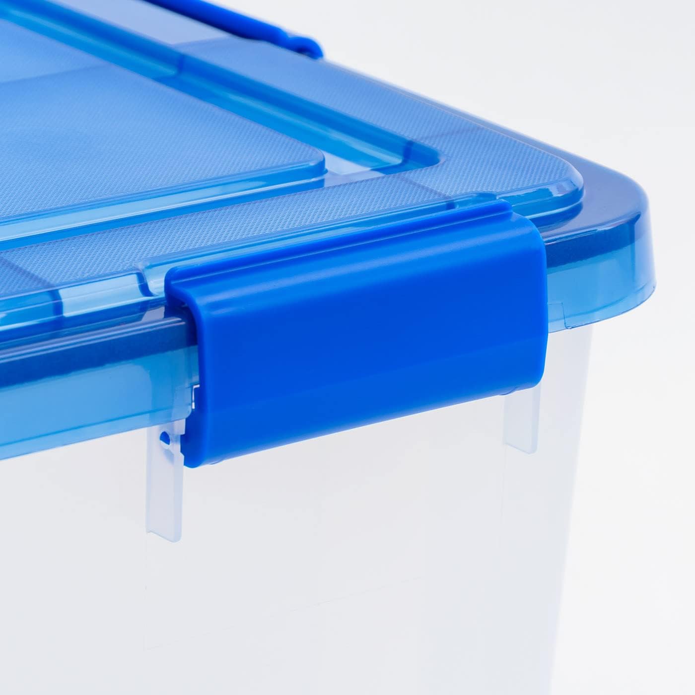 Iris Ultimate Weatherpro Storage Boxes, 23-5/8inL x 20-1/16inW x 16-3/16inH, 60 Qt, Clear, Set Of 4 Boxes