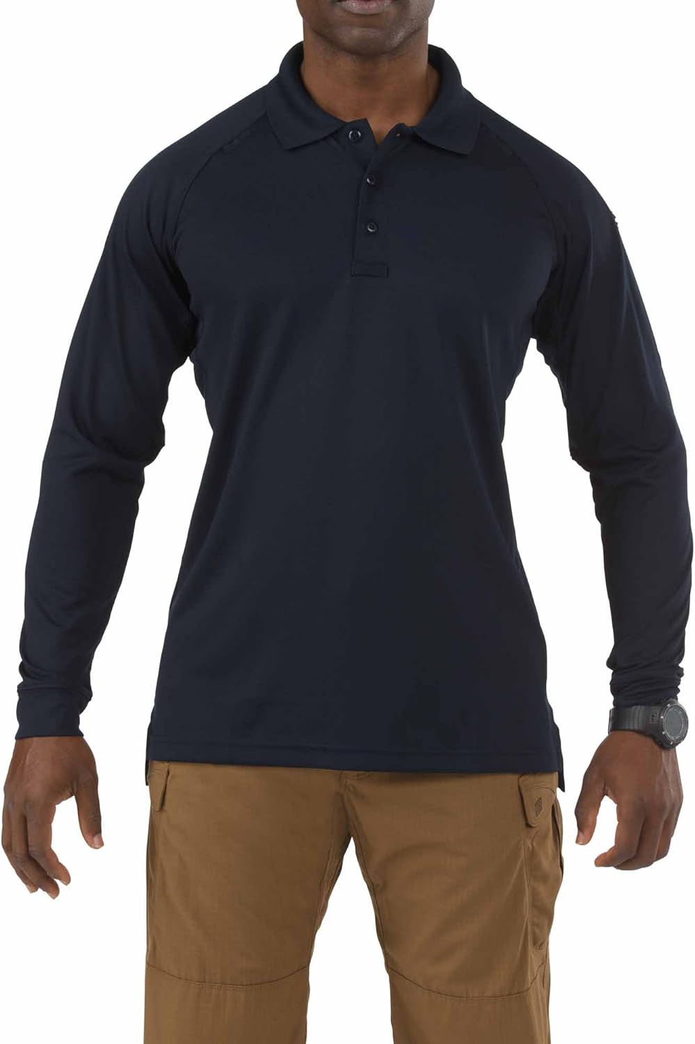 5.11 Tactical Men's Performance Long Sleeve Work Polo, 100% Polyester, Style 72049/72049T