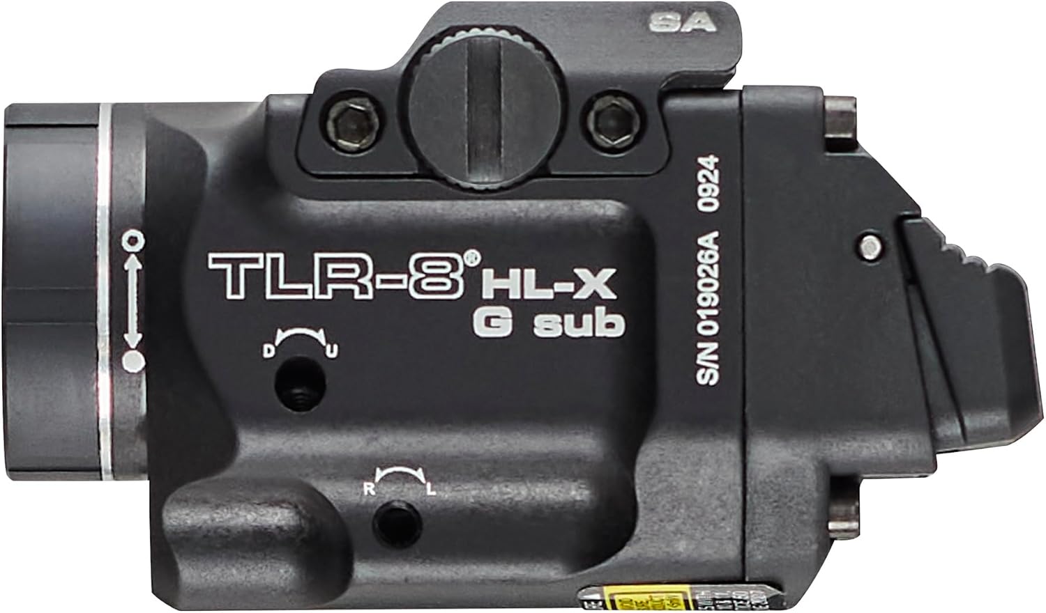 Streamlight 69479 TLR-8 HL-X G sub USB 1000-Lumen Weapon Rail-Mounted Rechargeable Tactical Flashlight with Integrated Green