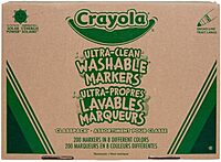 Crayola Broad Line Washable Markers - 200ct (8 Colors), Kids Bulk Classroom Art Markers for School