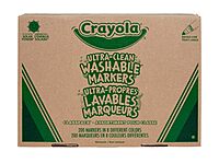 Crayola Broad Line Washable Markers - 200ct (8 Colors), Kids Bulk Classroom Art Markers for School