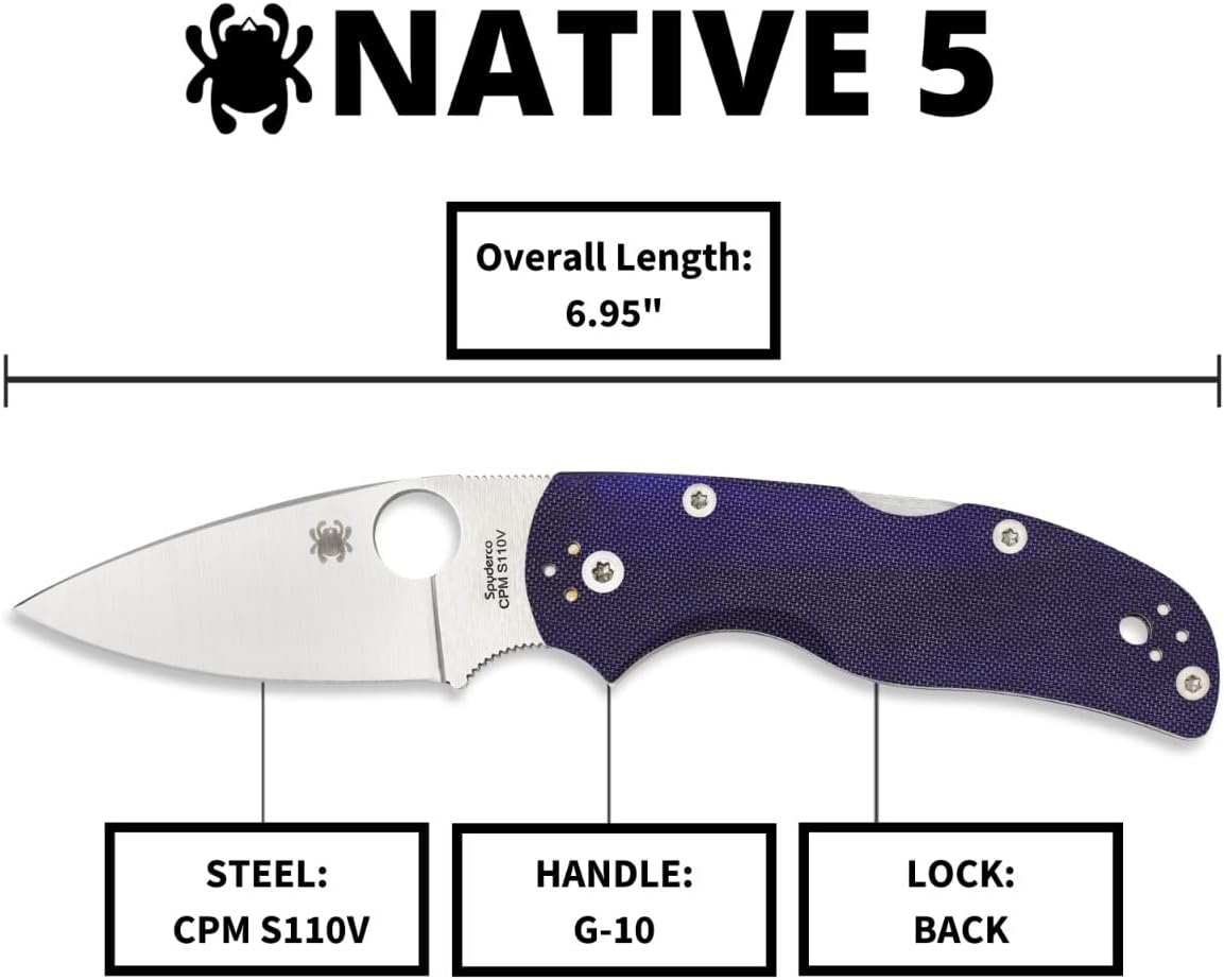 Spyderco Native 5 Folding Knife with 2.95" Blade