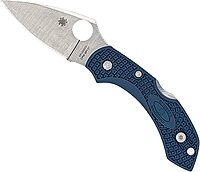 Spyderco Knives Dragonfly 2 Lockback C28PCBL2 Cobalt Blue FRN and CPM SPY27 Stainless Steel Pocket Knife