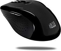 WKB-1500GB - Wireless Ergonomic Desktop Keyboard and Laser Mouse with Split Keys Design and Palm Rest for Comfort
