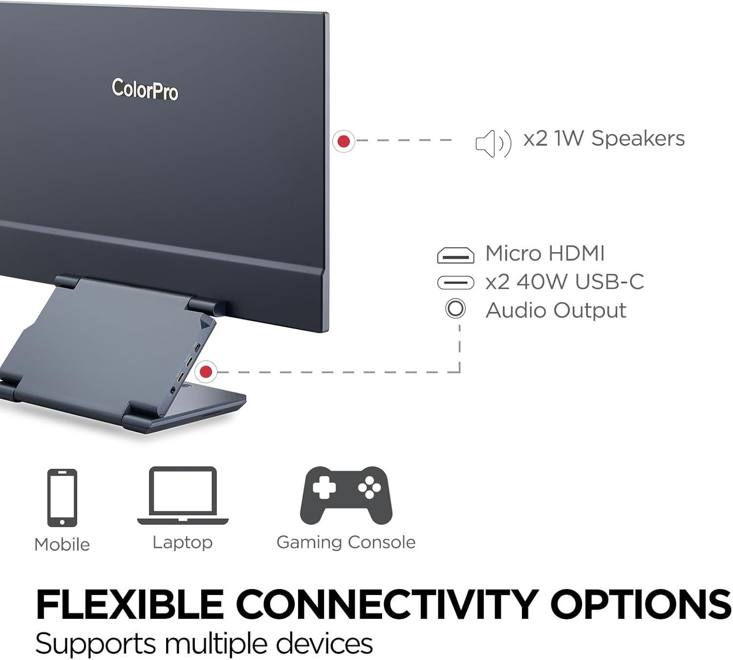 VIEWSONIC ColorPro Portable Monitor Pantone Validated, Factory Calibrated