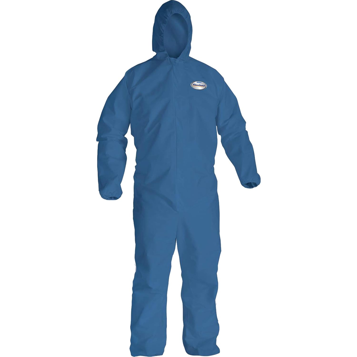 Kimberly-Clark Kleenguard A20 Blue 2XL Microforce Disposable Chemical-Resistant Coveralls - Attached Hood, Elastic Ankles