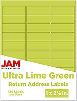 JAM PAPER Mailing Address Labels - Self-Adhesive Rectangular