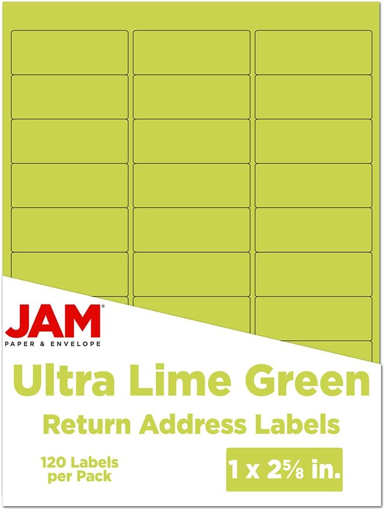 JAM PAPER Mailing Address Labels - Self-Adhesive Rectangular