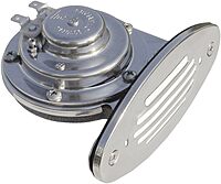 Schmitt Marine Mini Stainless Steel Single Drop-In Horn w/Stainless Steel Grill - 12V High Pitch