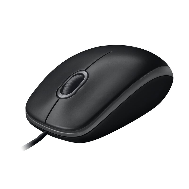Logitech M100 Corded Mouse – Wired USB Mouse for Computers and Laptops, for Right or Left Hand Use, Black