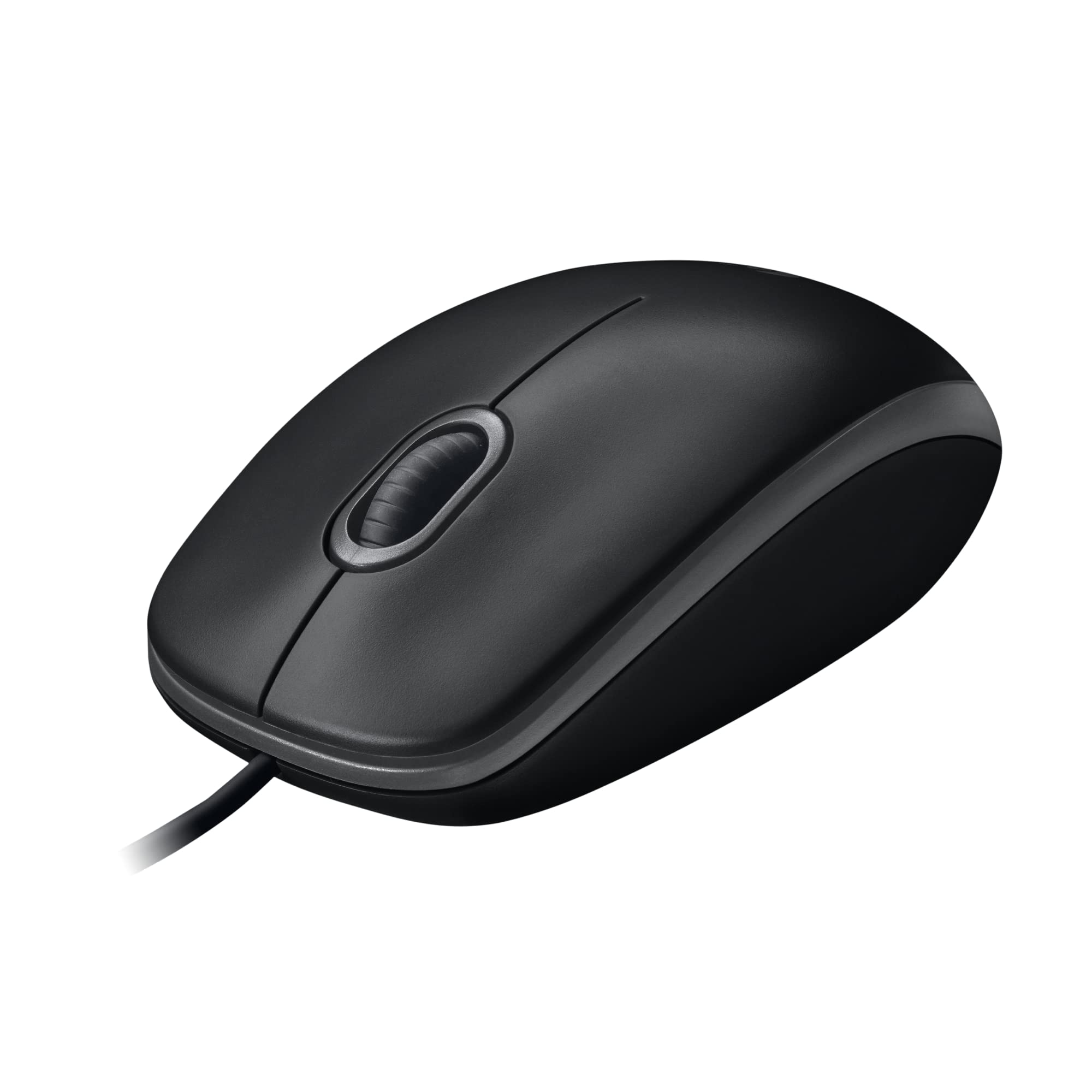 Logitech M100 Corded Mouse – Wired USB Mouse for Computers and Laptops, for Right or Left Hand Use, Black