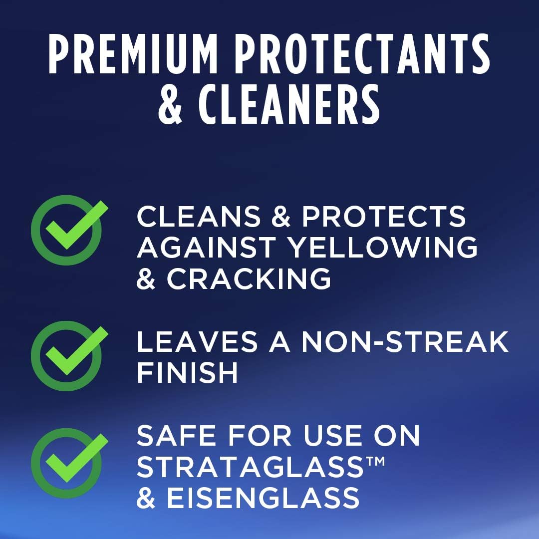 303 Products Marine Clear Protective Cleaner - Cleans and Protects Vinyl and Plastics, Provides Superior UV Protection