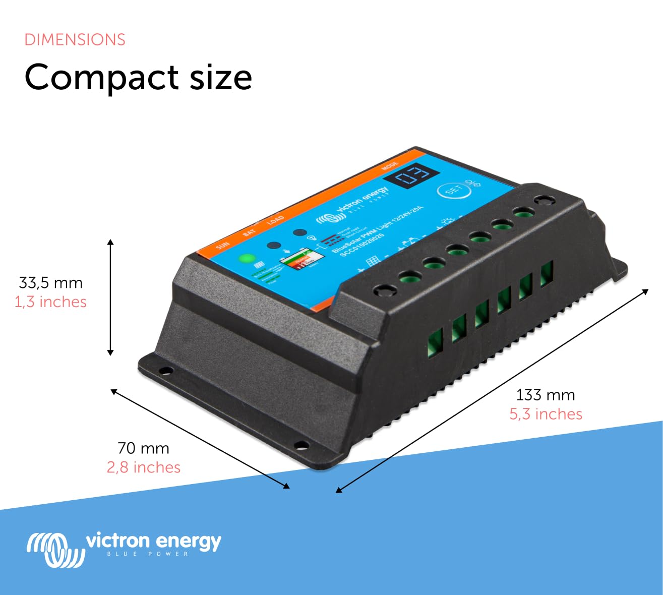 Victron Energy BlueSolar PWM-Light 12/24V Charge Controller