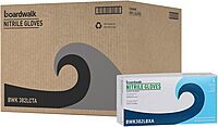 Boardwalk Disposable General-Purpose Powder-Free Nitrile Gloves, Large, Blue, 5mil, Box Of 100 Gloves