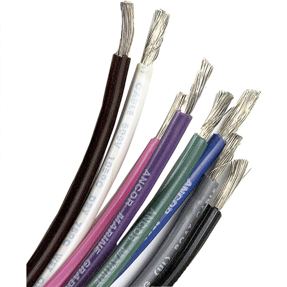 Ancor 102510 Marine Grade Electrical Primary Tinned Copper Boat Wiring (16-Gauge, Orange, 100-Feet)