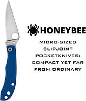 SPYDERCO Honeybee Micro Slipjoint Pocket Knife 1.68" Sandvik 12C27
