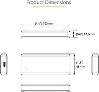 StarTech.com USB-C 10Gbps M.2 SSD Enclosure (2230/2242/2260/2280) - Aluminum