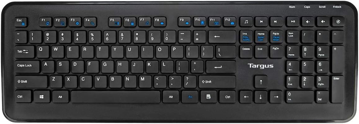 Targus KM610 Wireless Keyboard And Mouse Combo, Black, AKM610ES
