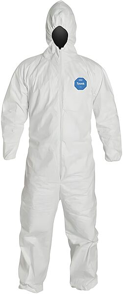 DuPont Tyvek 400 TY127S Disposable Protective Coverall with Respirator-Fit Hood
