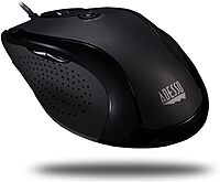 ADESSO iMouse G2 - USB Ergonomic Optical Mouse Adjustable DPI, Black