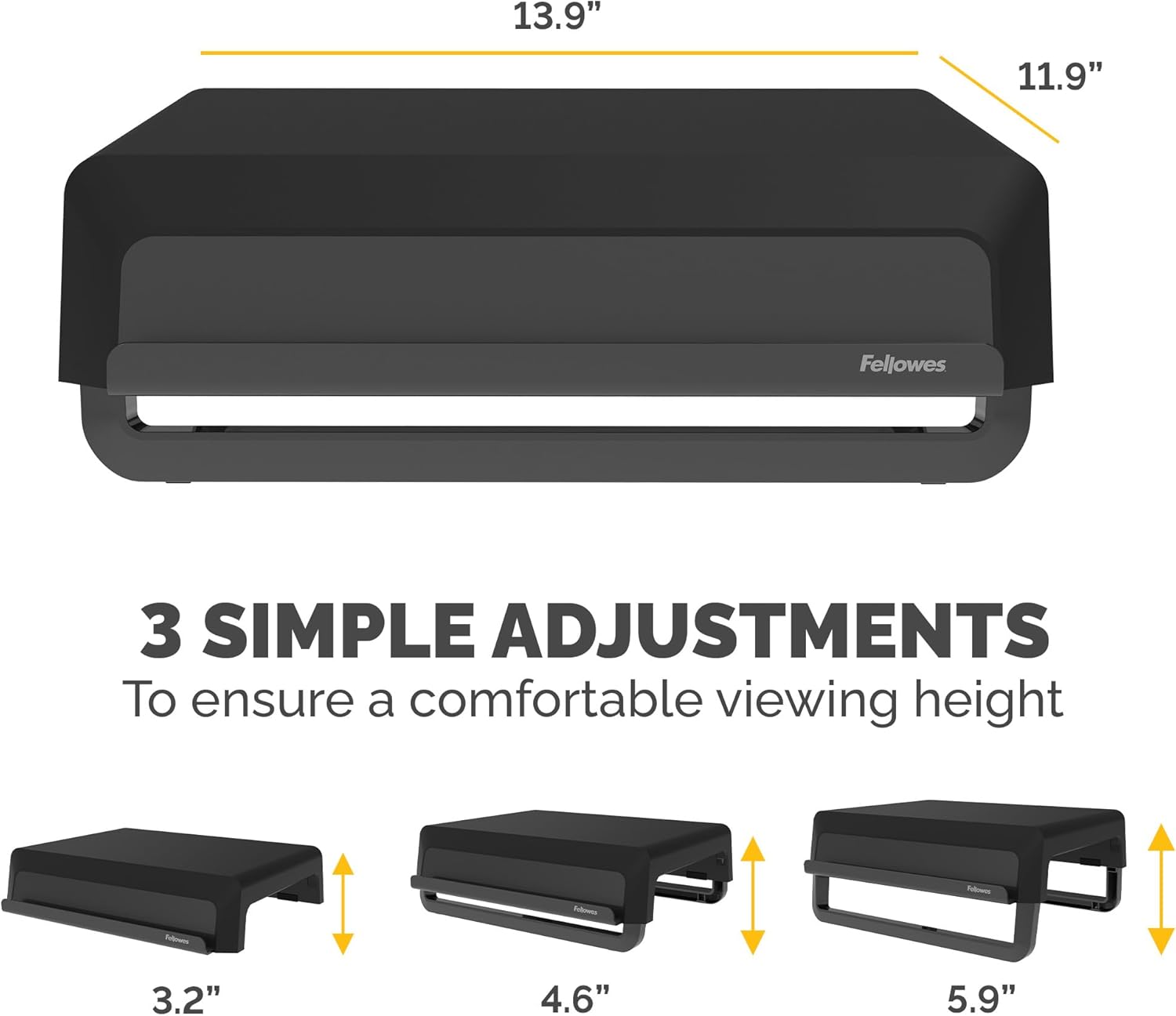 Fellowes Breyta Ergonomic Height Adjustable Stand for Monitor/Laptop