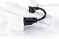 CyberPower GC201 - Power extension cable - NEMA 5-15, NEMA 5-15P (R) to NEMA 5-15 (F) - AC 125 V - 13 A - 6 in - black