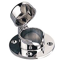 Sea Dog Line Chrome Brass Hinged Chain Deck Pipe Maximum Rope 1 in.