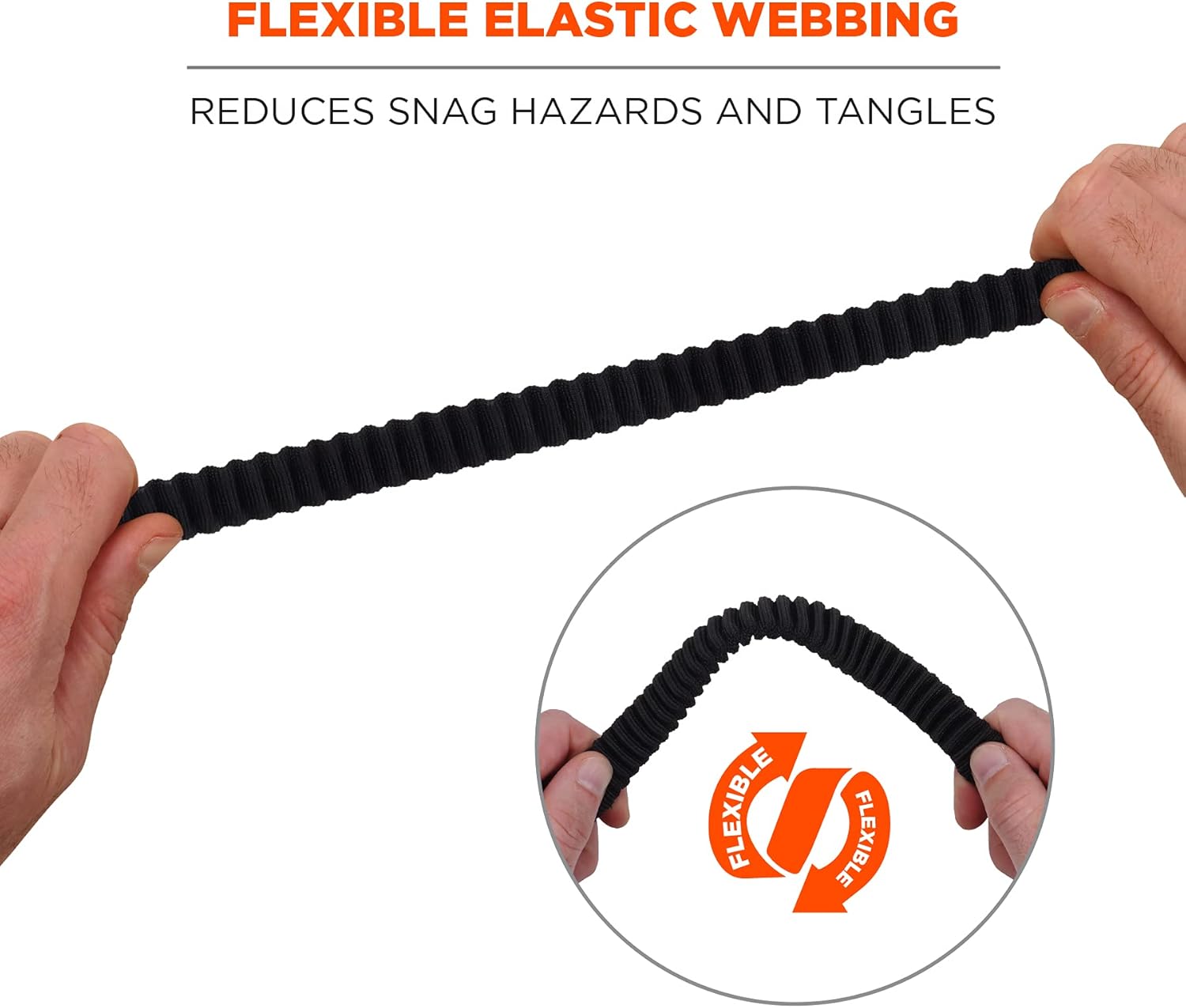 Ergodyne Squids 3105 Tool Lanyard with Aluminum Screw Lock Carabiner