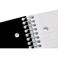 Office Depot® Brand Stellar Poly Notebook, 8-1/2" x 11", 5 Subject, College Ruled, 200 Sheets, Black