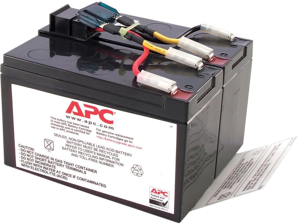 APC UPS Battery Replacement, RBC48, for APC Smart-UPS SMT750, SMT750US, SUA750 and select others