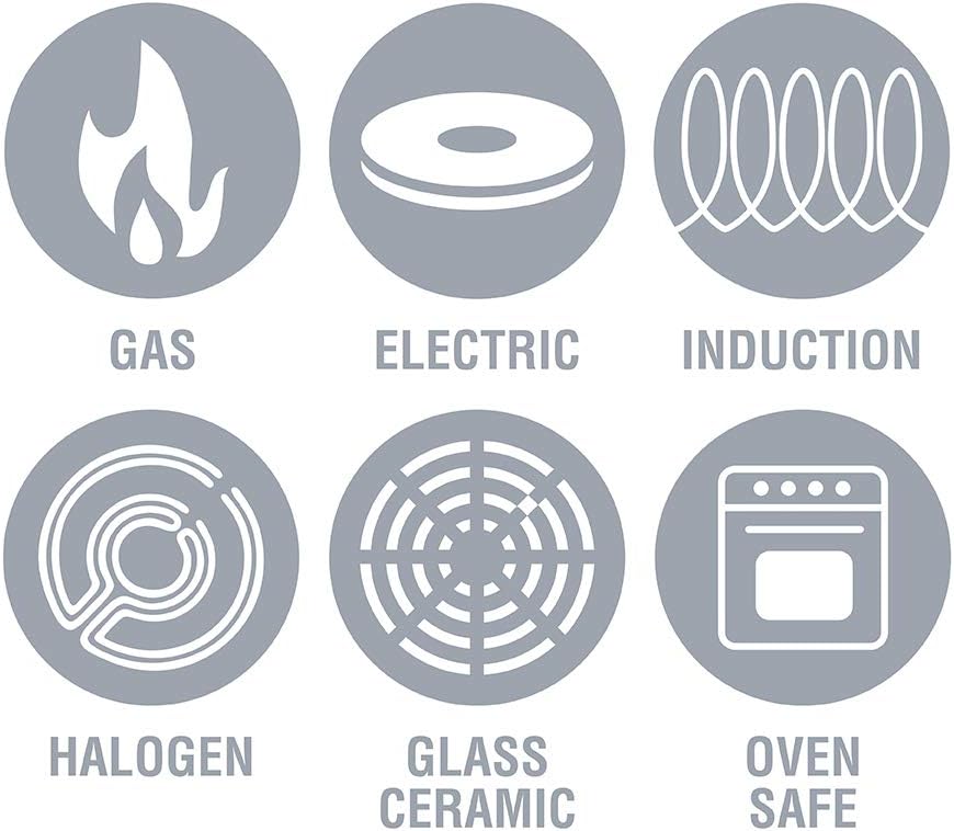 MAGMA 10 Piece Nesting Stainless Steel Cookware Set with Ceramica Non-Stick