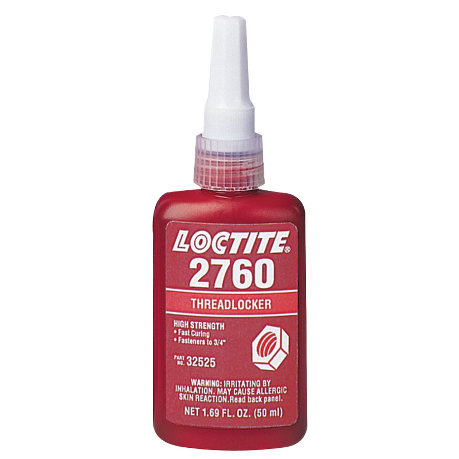 Loctite 32525 2760 Red Primerless High Strength Threadlocker, 50 mL (1.69 oz.)
