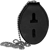 PERFECT FIT SHIELD WALLETS Oval Belt Clip with Pocket and Chain