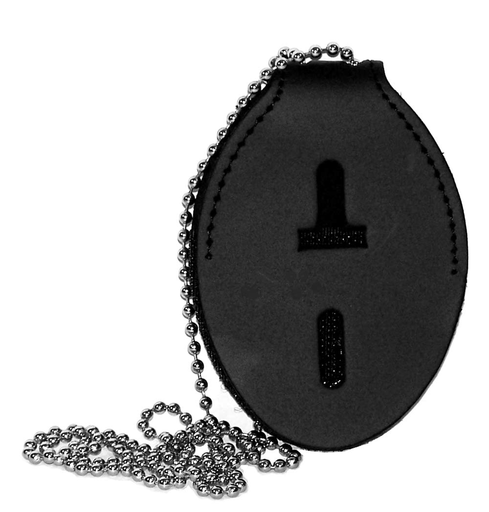 PERFECT FIT SHIELD WALLETS Oval Belt Clip with Pocket and Chain