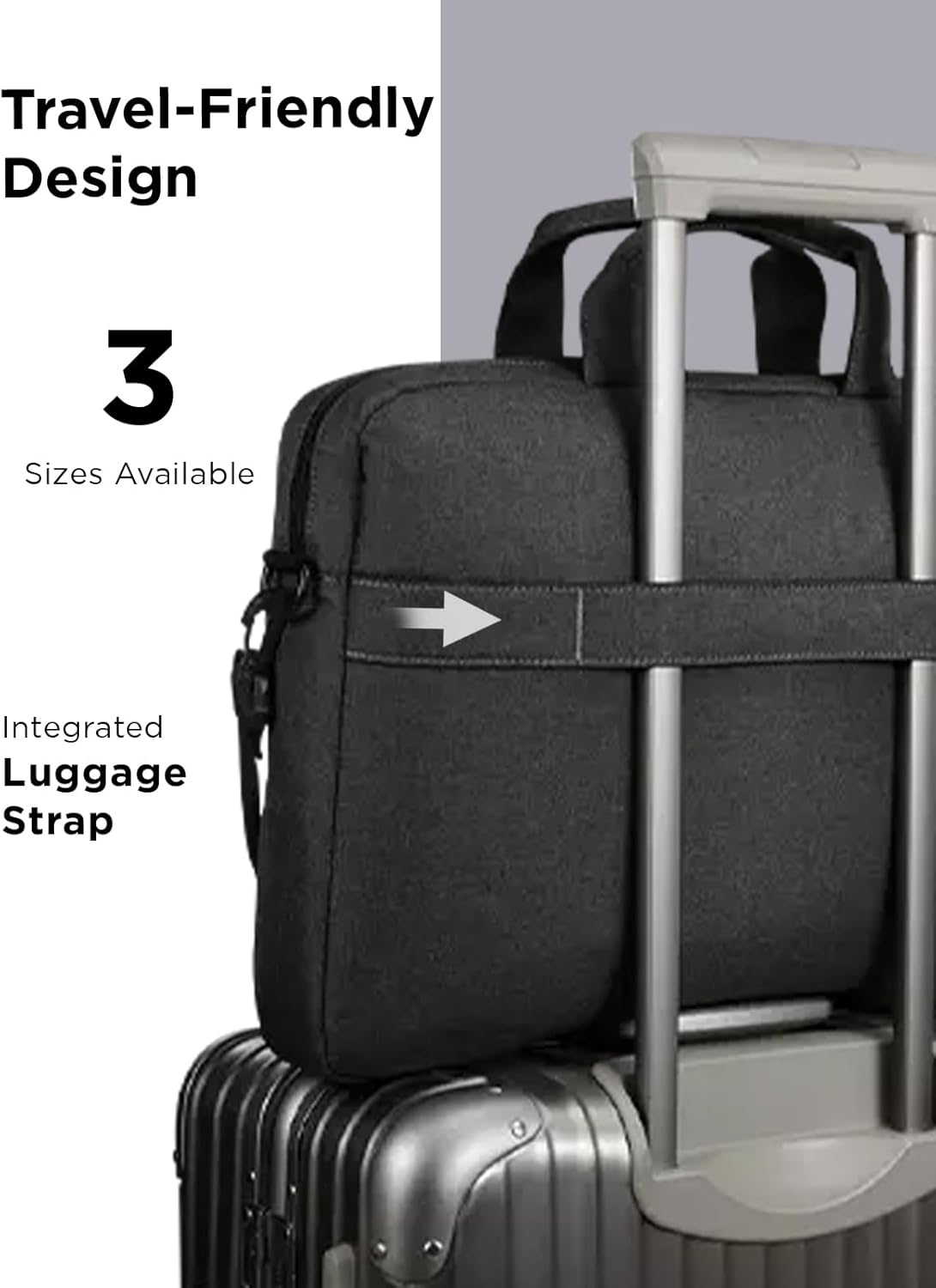 Lenovo Laptop Bag T210, Messenger Shoulder Bag for Laptop or Tablet, Sleek